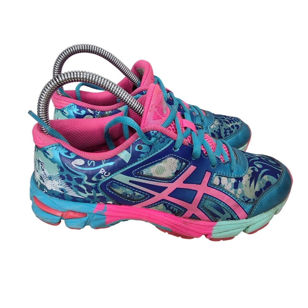Asics Gel Noosa Tri 11 Running Shoes Womens 4.5 Blue Pink Sneakers Bright Rare